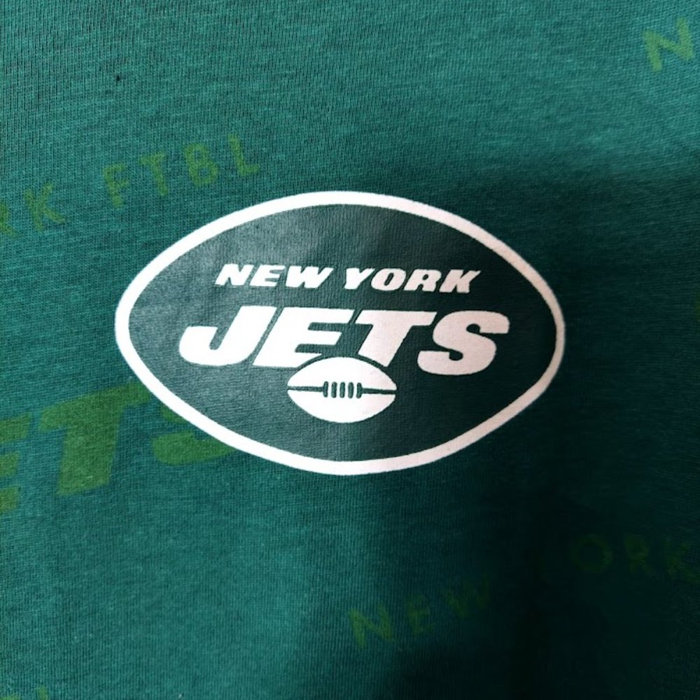 New York Jets Men's T-Shirt Large Green NFL Team Apparal New York Jets Shirt New - Picture 2 of 10